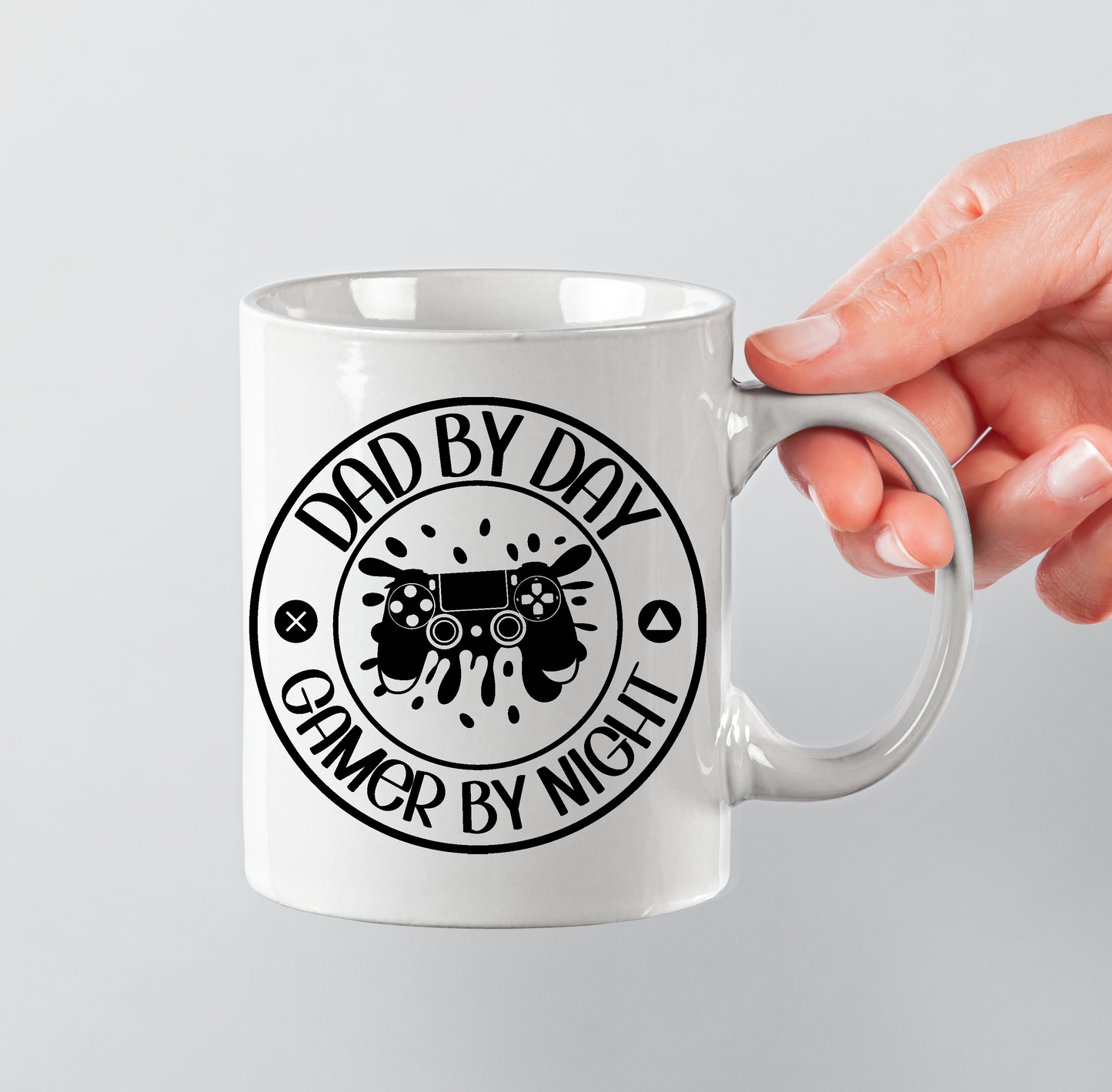 Dad by day Gamer by night - 11oz Printed mug