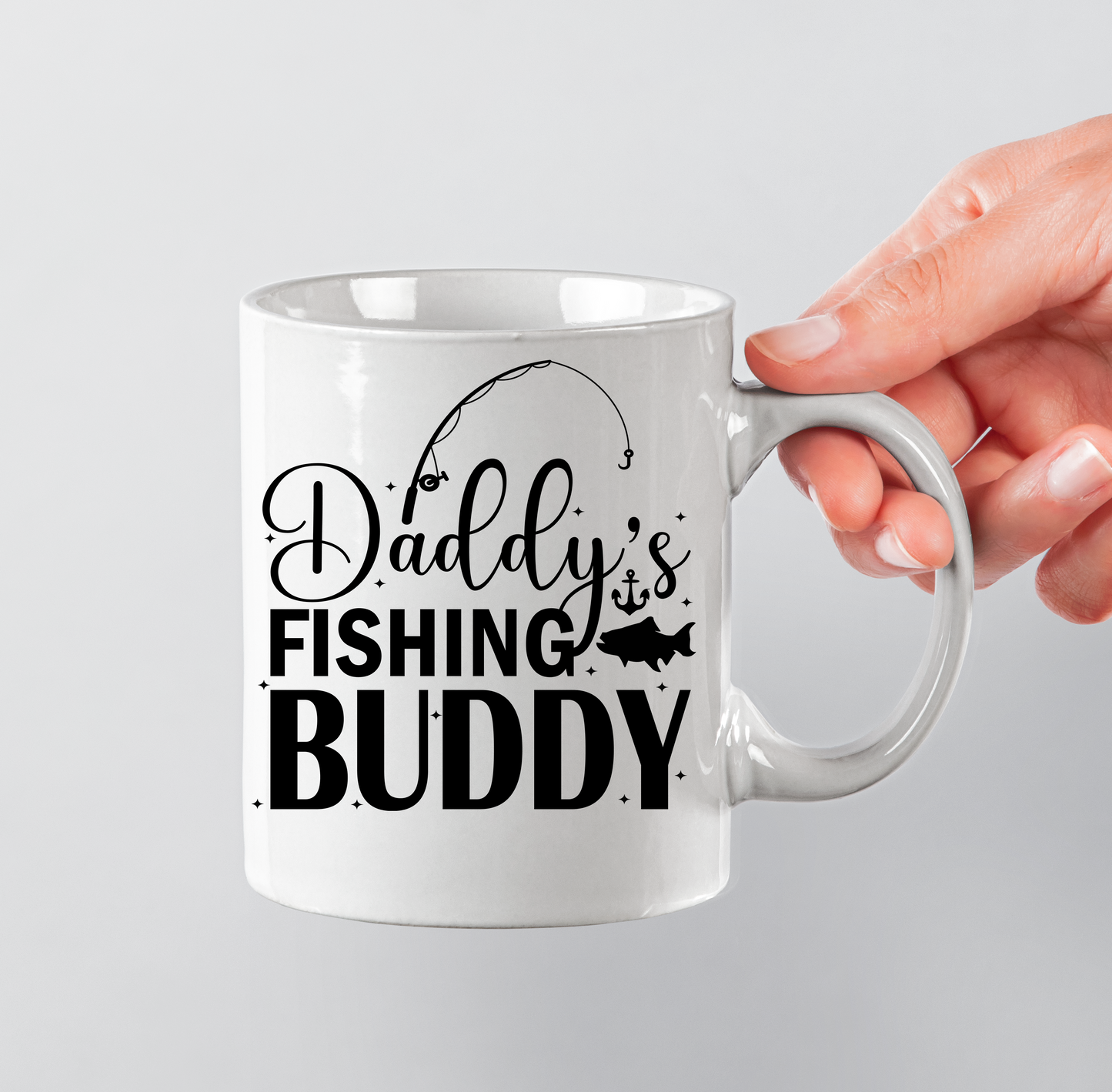 Daddy's fishing Buddy - 11oz Printed mug