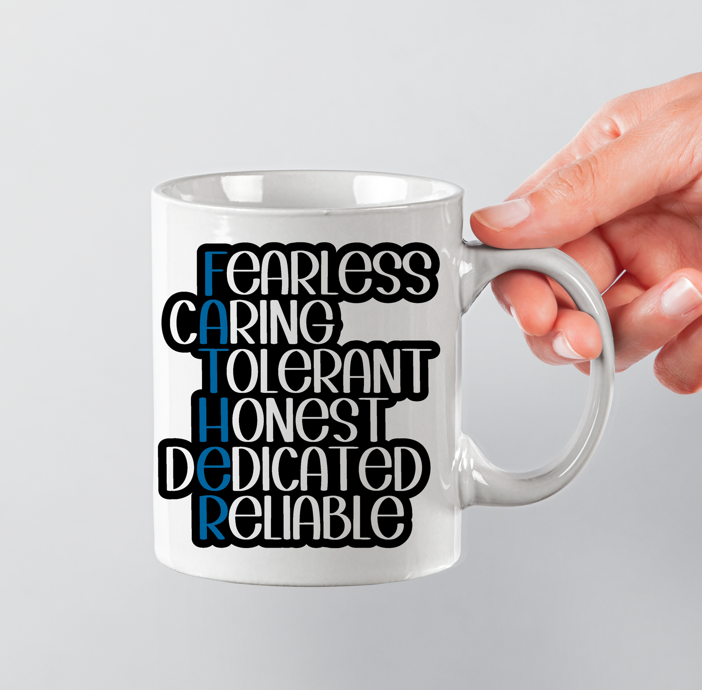 Father Qualities - 11oz Printed mug