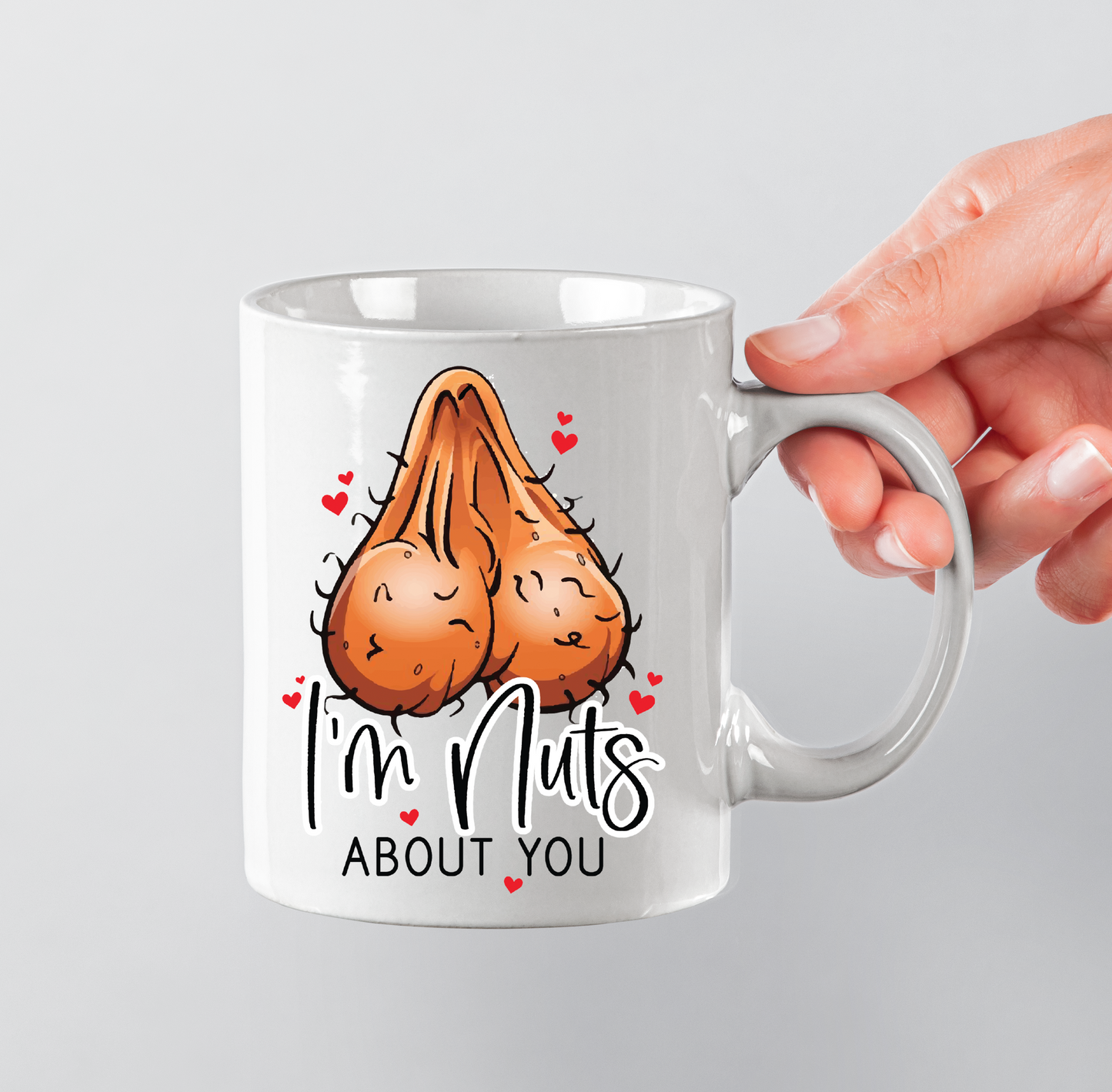 Nuts about you - 11oz Printed mug