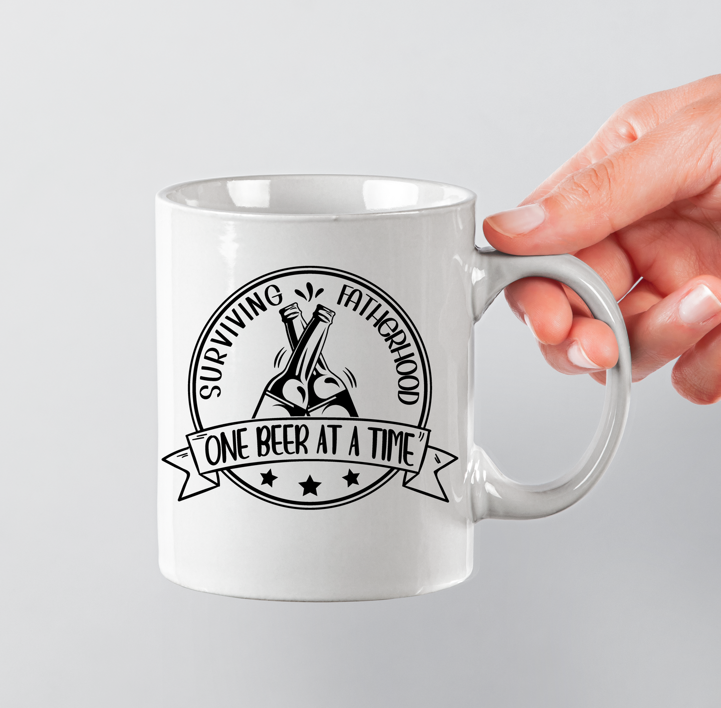 Surviving Fatherhood - 11oz Printed mug
