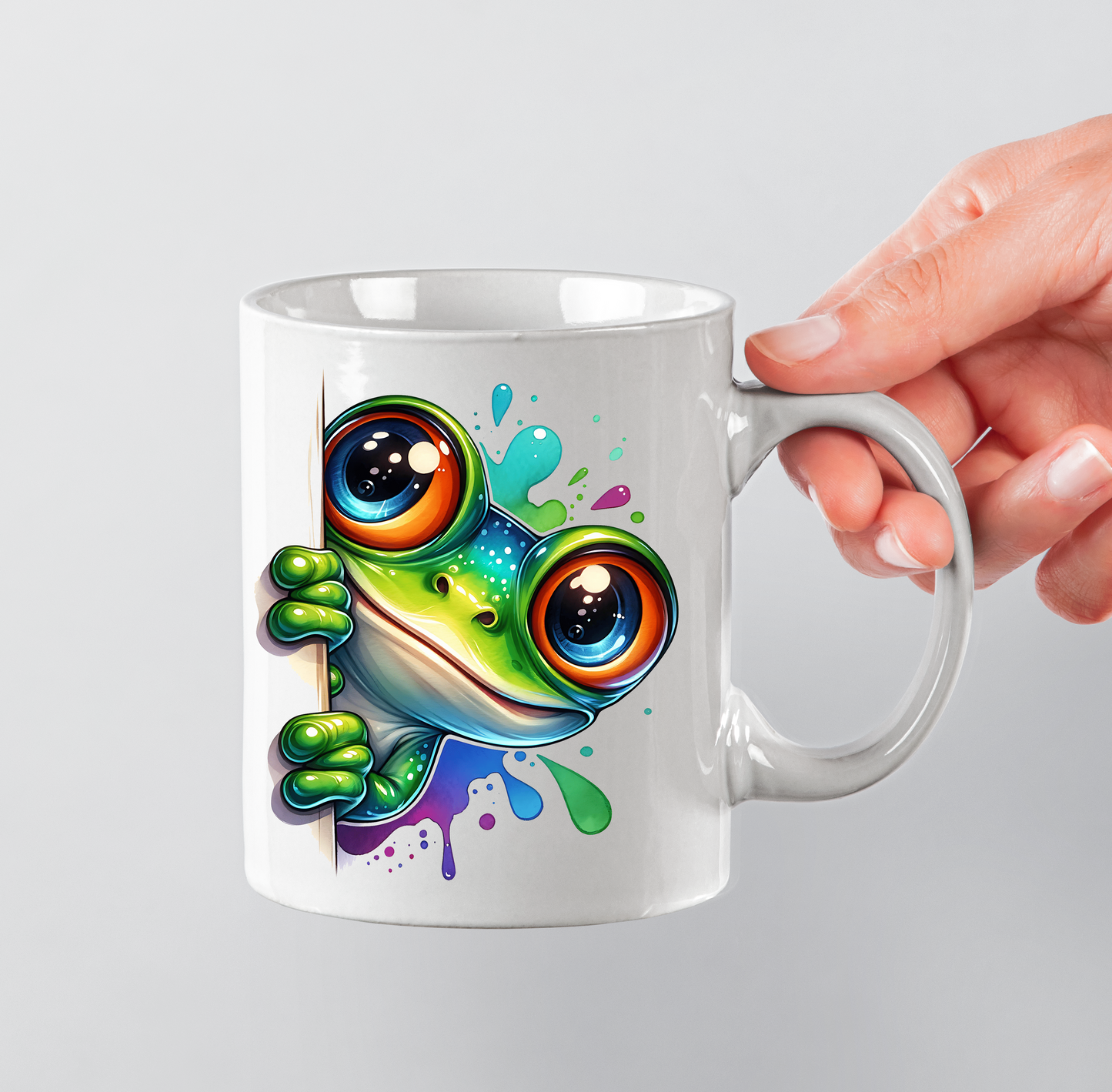Watercolour Frog - 11oz Printed mug