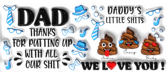 Daddys little Shits personalised - 11oz Printed mug