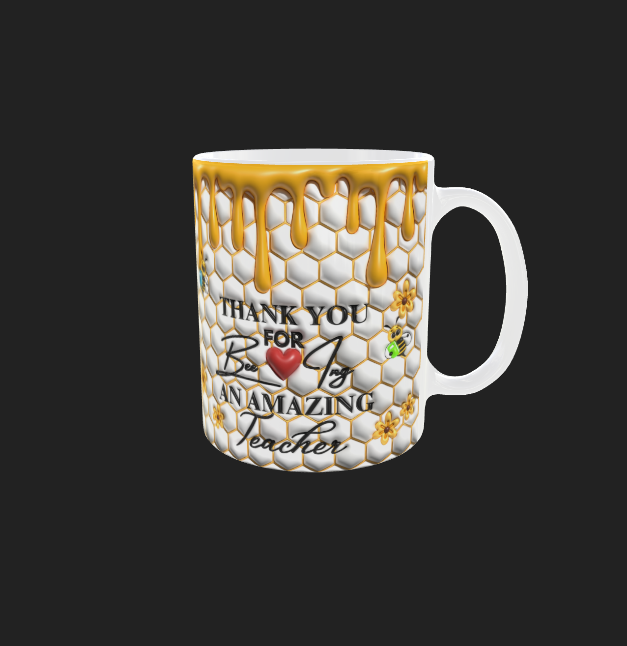 Bee-ing an amazing Teacher - 11oz Printed mug