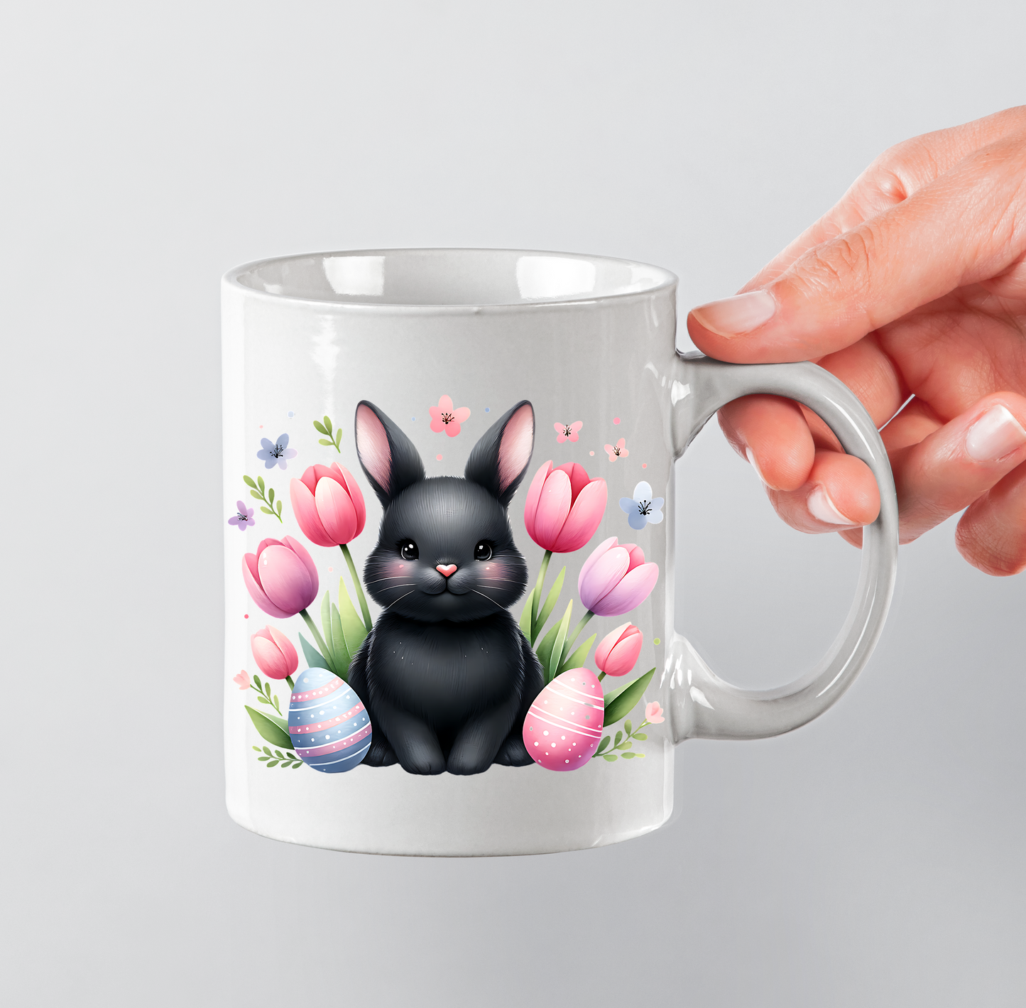 Black Easter Bunny - 11oz Printed mug
